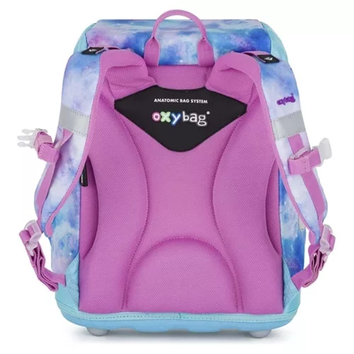 Iskolatáska szett OXY SHERPY 4 részes Unicorn tolltartóval, tornazsákkal és cserélhető matricával