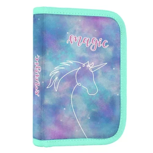 Iskolatáska szett OXY SHERPY 4 részes Unicorn tolltartóval, tornazsákkal és cserélhető matricával