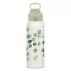   Kulacs duplafalú ARS UNA 3D fém BPA-mentes 700 ml Botanic Leaf