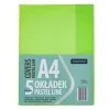 Füzetborító ASTRA PAP A/4 bújtatós pvc neon pasztell színek 5 db/csomag