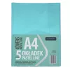 Füzetborító ASTRA PAP A/4 bújtatós pvc neon pasztell színek 5 db/csomag