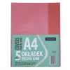 Füzetborító ASTRA PAP A/4 bújtatós pvc neon pasztell színek 5 db/csomag