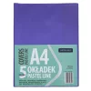 Füzetborító ASTRA PAP A/4 bújtatós pvc neon pasztell színek 5 db/csomag