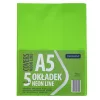 Füzetborító ASTRA PAP A/5 bújtatós pvc neon élénk színek 5 db/csomag