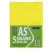 Füzetborító ASTRA PAP A/5 bújtatós pvc neon élénk színek 5 db/csomag