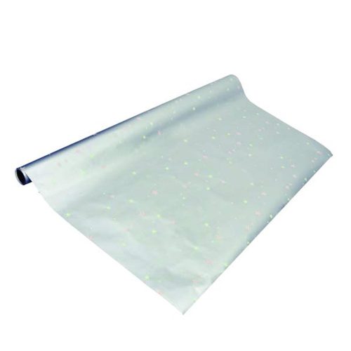 Díszcsomagoló CREATIVE tekercses 70x200 cm glitteres karácsonyi mintás ezüst matt