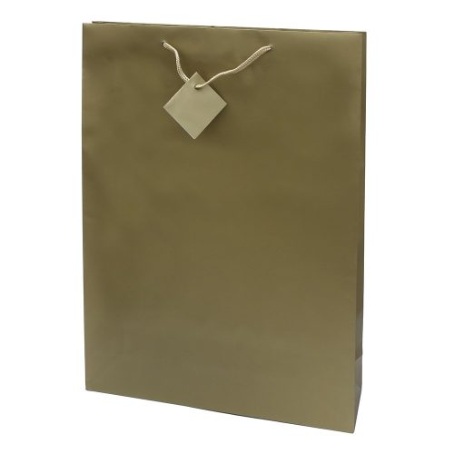 Dísztasak CREATIVE Special Simple XL 33x46x10 cm egyszínű arany zsinórfüles