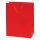 Dísztasak CREATIVE Special Simple M 18x23x10 cm egyszínű piros zsinórfüles