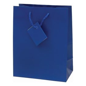   Dísztasak CREATIVE Special Simple M 18x23x10 cm egyszínű kék zsinórfüles