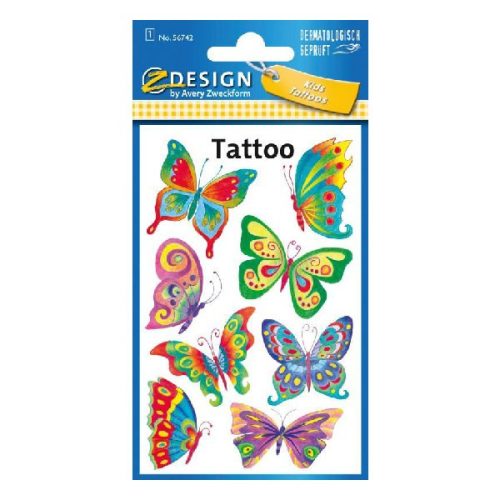 Tetoválás matrica AVERY pillangók