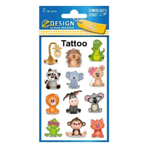 Tetoválás matrica AVERY állatok