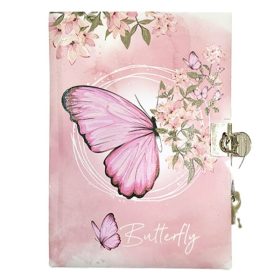 Emlékkönyv JUNIOR Butterfly szív alakú lakattal