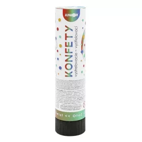 Konfetti ágyú JUNIOR 20 cm metál karika