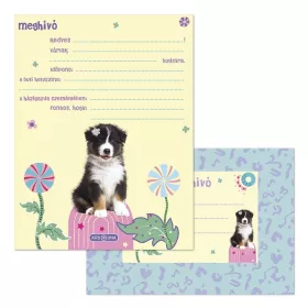 Partimeghívó ARS UNA 10 ív+10 db boríték Animals-Aussie
