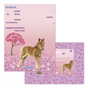 Partimeghívó ARS UNA 10 ív+10 db boríték Animals-Horse
