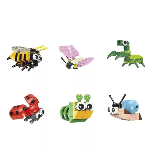 Építőjáték tojásban DELI Rovarok