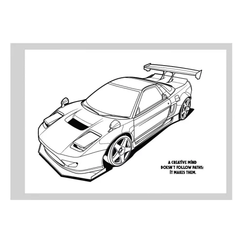 Színező könyv CREATIVE Cars 31 lapos