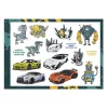 Színező könyv CREATIVE Cars 31 lapos