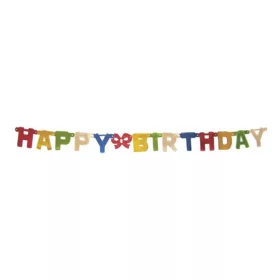   Girland JUNIOR színes papír happy birthday feleiratos 1,5 m