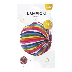 Lampion gömb JUNIOR színes papír 26x22,5 cm