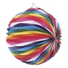 Lampion gömb JUNIOR színes papír 26x22,5 cm