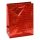 Dísztasak CREATIVE Special Hologram M 18x23x10 cm egyszínű piros sodort füles