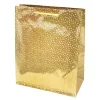 Dísztasak CREATIVE Special Hologram L 26x32x12 cm egyszínű arany sodort füles