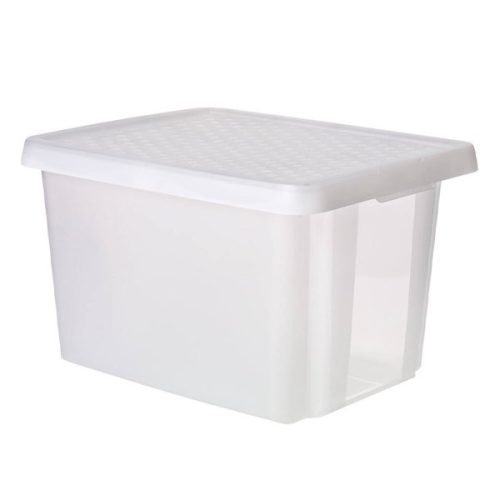 Tároló doboz CURVER Essentials műanyag fedővel 26L átlátszó