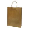 Dísztasak CREATIVE Classic Simple L 26x35x8 cm kraft egyszínű arany sodort füles