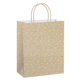   Dísztasak CREATIVE ECO Special Plus XL 33x45x10 cm kraft fóliás apró mintás sodort füles