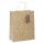 Dísztasak CREATIVE ECO Delucm x Plus L 32cm x 26cm x 12 cm kraft fóliás levél mintás sodort füles