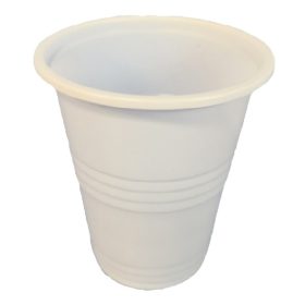 Pohár eldobható műanyag 1 dl fehér 100 darabos