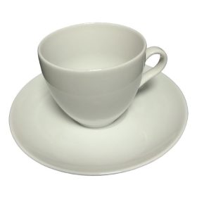 Kávéscsésze + alj ROTBERG Basic fehér 220 ml 6 darabos