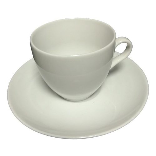 Kávéscsésze + alj ROTBERG Basic fehér 220 ml 6 darabos