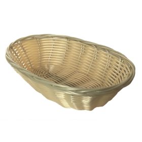 Kenyérkosár ovál műrattan 23 cm