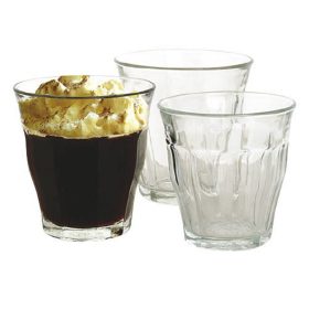 Kávés pohár készlet RETRO üveg 160 ml 6 darabos