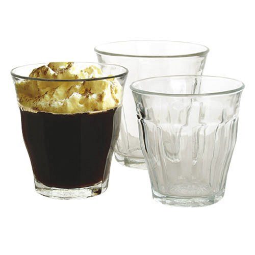 Kávés pohár készlet RETRO üveg 240 ml 6 darabos