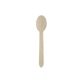 Evőkanál eldobható fa BIO 16cm 100 darabos