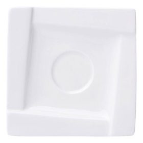 Kávéscsésze alj AMBITION Kubiko fehér 11,5 cm 6 darabos