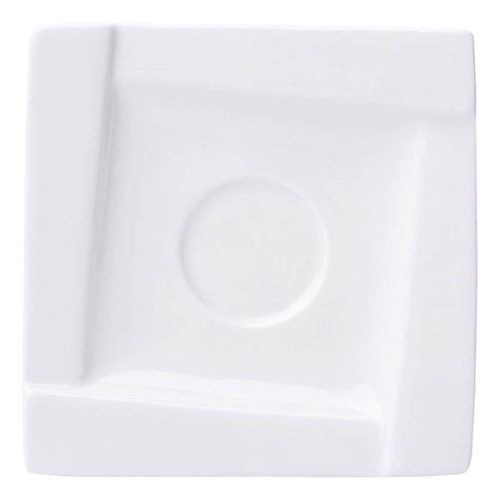 Kávéscsésze alj AMBITION Kubiko fehér 11,5 cm 6 darabos