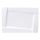Lapostányér AMBITION Kubiko téglalap alakú fehér 35,5x25 cm