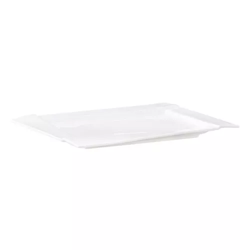Lapostányér AMBITION Kubiko téglalap alakú fehér 35,5x25 cm