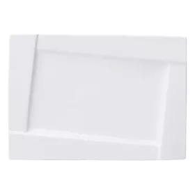   Lapostányér AMBITION Kubiko téglalap alakú fehér 30,5x21 cm