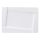 Lapostányér AMBITION Kubiko téglalap alakú fehér 30,5x21 cm