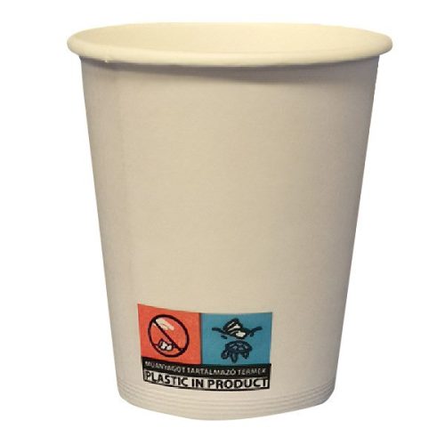 Pohár eldobható papír 1,8dl fehér 70mm automatás 60 darabos