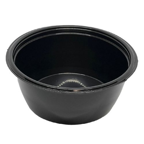 Levesestál műanyag 500 ml fekete 50 darabos 15081