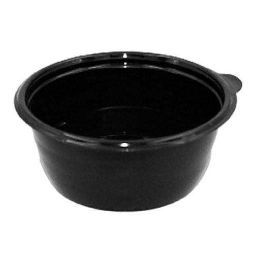 Levesestál műanyag 500 ml fekete 50 darabos 15081