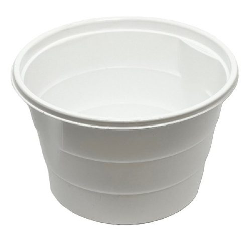 Levesestál műanyag 750 ml fehér 50 darabos 3185