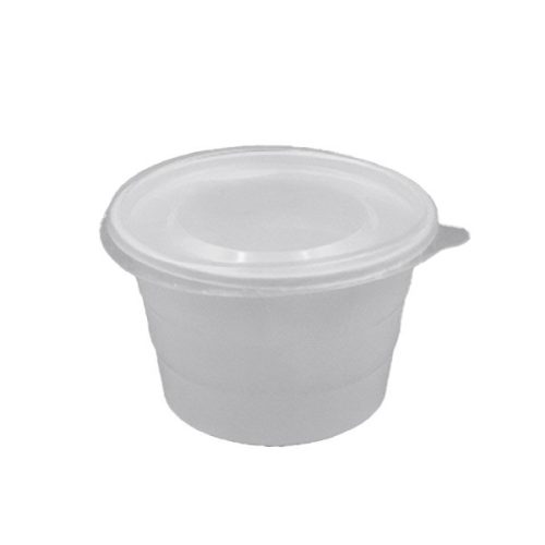 Levesestál tető műanyag 500 ml  100 darabos  3184