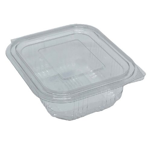 Műanyag salátás egybefedeles tál PET 250 ml  100 darabos